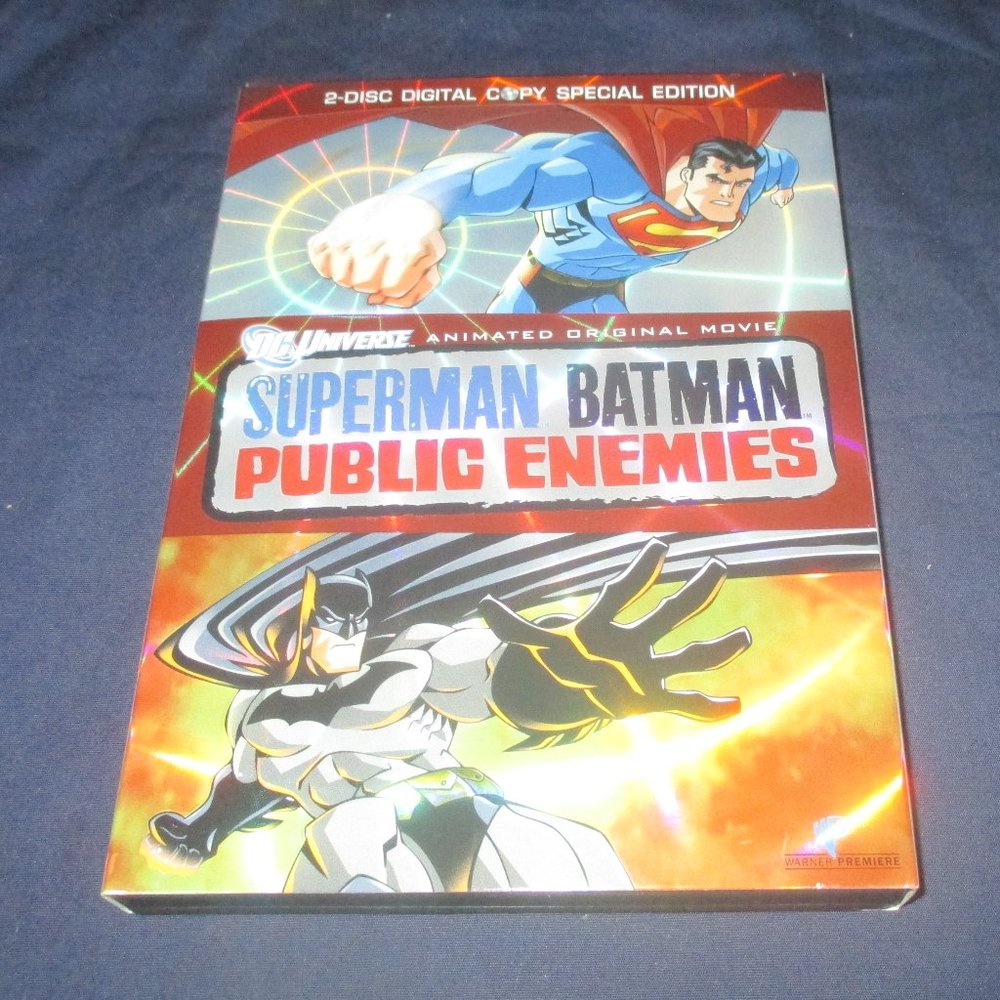 Superman/Batman: Public Enemies (DVD, 2009, 2-Disc Set, Widescreen) Animated